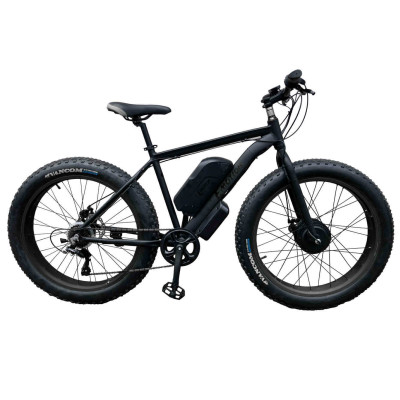 Электровелосипед передний привод E-motion Fatbike GT 48V 21Ah 750W Front чёрный матовый