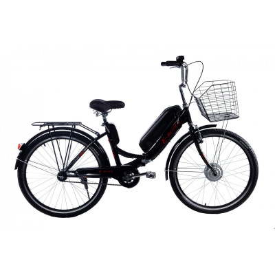 Электровелосипед складной с низкой рамой E-motion 36V 14Ah 350W черно-красный