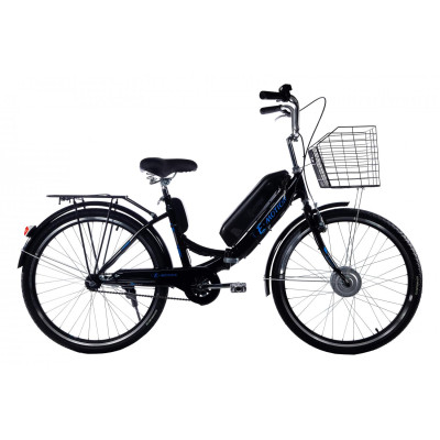 Электровелосипед складной с низкой рамой E-motion 36V 14Ah 350W черно-синий