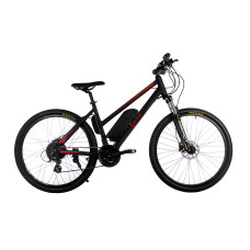 Жіночий електровелосипед E-motion City GT 27,5" 36v 12Ah 500w / рама 19" чорно-червоний