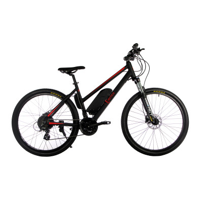 Женский электровелосипед E-motion City GT 27,5" 36v 12Ah 500w / рама 19" чёрно-красный
