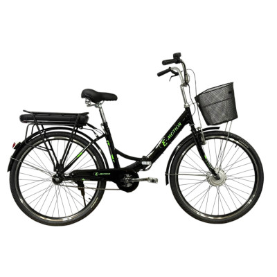 Электровелосипед E-motion складной с низкой рамой 36V 13Ah 350W черно-зеленый