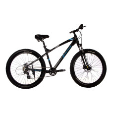 Велосипед E-motion MTB F430 27,5"х 3" / рама 19" чорно-синій