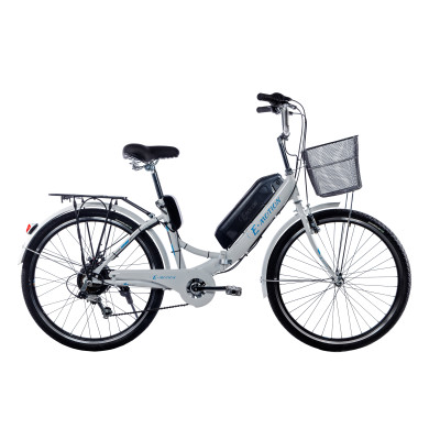 Электровелосипед складной с низкой рамой E-motion 36V 14Ah 350W белый