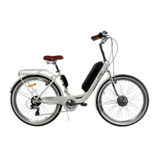 Електровелосипед жіночий Dorozhnik RUBY 36V 14AH 350W передній привід білий