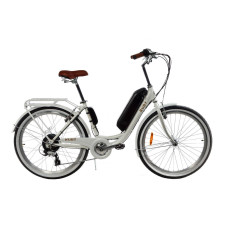 Електровелосипед жіночий Dorozhnik RUBY 36V 14AH 500W білий