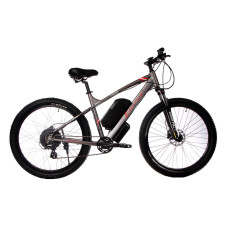 Електровелосипед E-motion 48V 17,5Ah 700W / алюмінієва рама 19" сіро-червоний