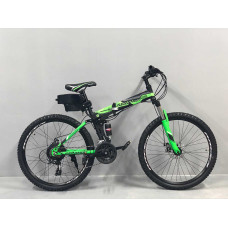 Електровелосипед складаний Kerambit 36V 12Ah 500W 26" / рама сталь 17" чорно-зелений