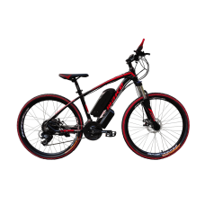 Електровелосипед Make bike 36V 12Ah 500W рама 17"/ 26" чорно-червоний