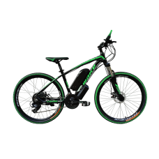 Електровелосипед Make bike 36V 12Ah 500W рама 17"/ 26" чорно-зелений