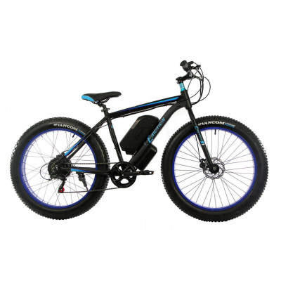 Электровелосипед E-motion Fatbike GT 48v 16Ah 1000W c гидравлическими тормозами чёрно-синий