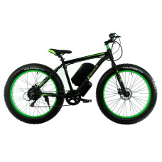 Електровелосипед E-motion Fatbike GT 48v 16Ah 1000W з гідравлічними гальмами чорно-зелений