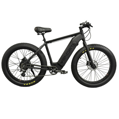 Электровелосипед WENDAT FATBIKE  26" 48V 19Ah 1500W со съёмным аккумулятором в раме черный матовый