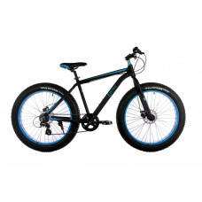 Велосипед E-motion Fatbike GT 26 "/ гідравлічні гальма / алюмінієва рама 19" чорно-синій