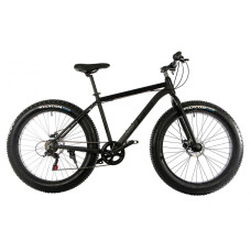 Велосипед E-motion Fatbike GT 26 "/ гідравлічні гальма / алюмінієва рама 19" чорний матовий