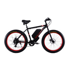 1500W електровелосипед Fatbike Wendat 48v 24Ah c гідравлічними гальмами чорно-червоний
