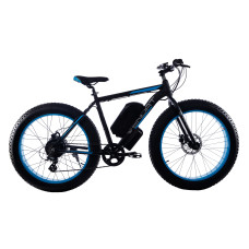 1500W електровелосипед Fatbike Wendat 48v 24Ah c гідравлічними гальмами чорно-синій