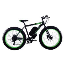 1500W електровелосипед Fatbike Wendat 48v 24Ah c гідравлічними гальмами чорно-зелений