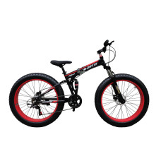 Фетбайк складаний Make bike 26" / рама 19" чорно-червоний