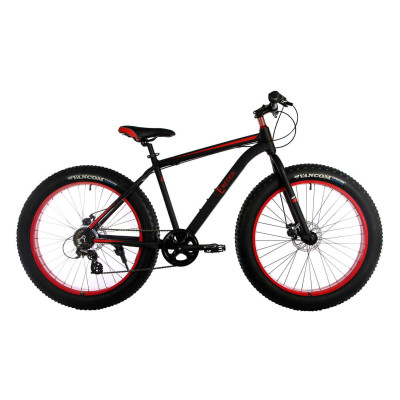 Фэтбайк E-motion 26" / алюминиевая рама 19" черно-красный 