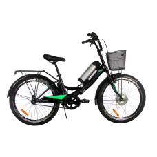 Електровелосипед складаний з низькою рамою Formula Smart 36V 8Ah 350W чорно-зелений