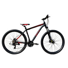 Велосипед гірський E-motion MTB 27,5 GT / рама 19" чорно-червоний