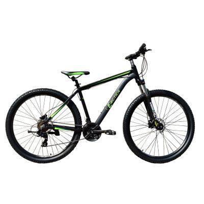 Велосипед гірський E-motion MTB27,5 GT / рама 19" чорно-зелений