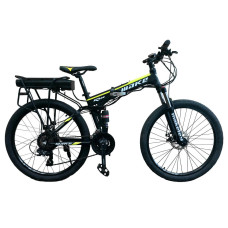 Електровелосипед складаний Make bike 36V 12Ah 500W 26", рама 17" чорно-жовтий