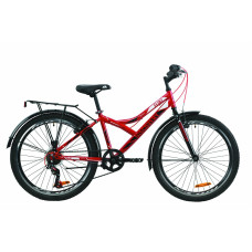 Велосипед ST 24" Discovery FLINT Vbr з багажником зад St, з крилом St 2020 (червоно-чорний)