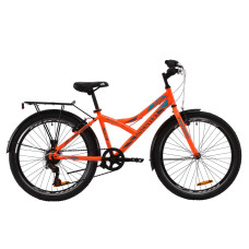 Велосипед ST 24" Discovery FLINT Vbr з багажником зад St, з крилом St 2020 (помаранчево-бірюзовий з сірим)