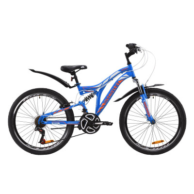 Велосипед ST 24" Discovery ROCKET AM2 Vbr с крылом Pl 2020 (сине-оранжевый с белым) 