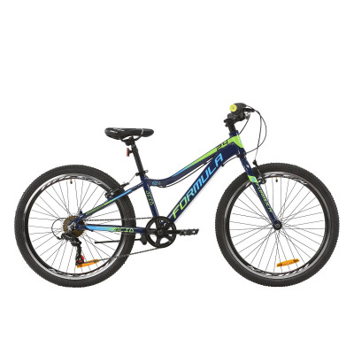 Велосипед AL 24" Formula ACID 1.0 Vbr 2020 (индиго с салатовым и голубым) 