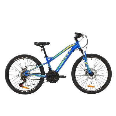 Велосипед AL 24" Formula BLACKWOOD 2.0 AM DD 2020 (сине-желто-салатовый) 