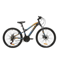 Велосипед AL 24" Formula BLACKWOOD 2.0 AM DD 2020 (сірий з блакитним і помаранчевим)