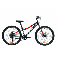 Велосипед 24" Formula FOREST DD 2020 (чорно-червоний)