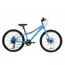 Велосипед 24" Formula FOREST DD 2020 (синьо-помаранчевий)