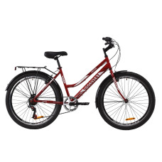 Велосипед ST 26" Discovery PRESTIGE WOMAN Vbr з багажником зад St, з крилом St (рубіновий)