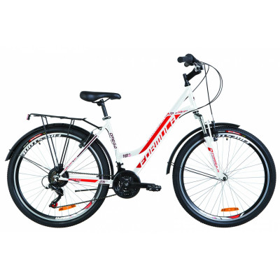 Велосипед 26" Formula OMEGA AM 14G Vbr St с багажником зад St, с крылом St (белый) 