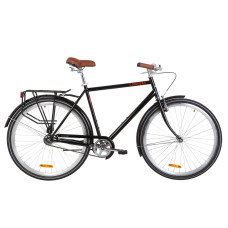 Велосипед 28" Dorozhnik COMFORT MALE 14G St з багажником зад St, з крилом St (чорний)