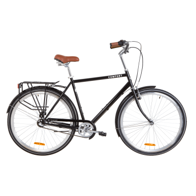 Велосипед 28" Dorozhnik COMFORT MALE планет. (черный) 