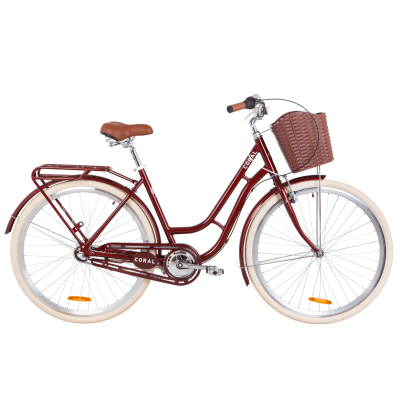 Велосипед 28" Dorozhnik CORAL планет. 2020 (рубиновый) 