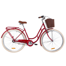 Велосипед 28" Dorozhnik RETRO планет. (рубіновий)