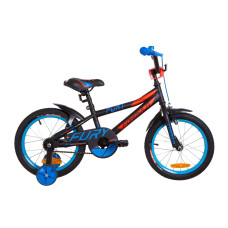 Велосипед 16" Formula FURY 14G St з крилом Pl 2019 (чорно-червоний з синім)