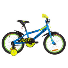 Велосипед 16" Formula FURY 14G St з крилом Pl 2019 (блакитний з зеленим)