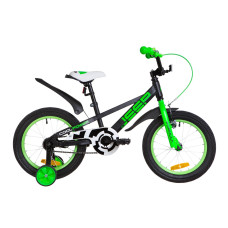 Велосипед 16" Formula JEEP 14G St з крилом Pl 2019 (чорно-салатовий)