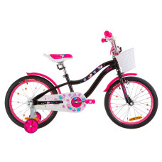 Велосипед 18" Formula ALICIA 14G St з крилом St 2019 (чорний з рожевим)