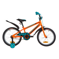 Велосипед 18" Formula SPORT 14G St з крилом Pl 2019 (помаранчево-бірюзовий)