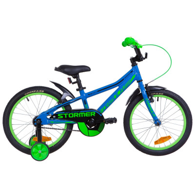 Велосипед 18" Formula STORMER 14G Al с крылом Pl 2019 (синий) 
