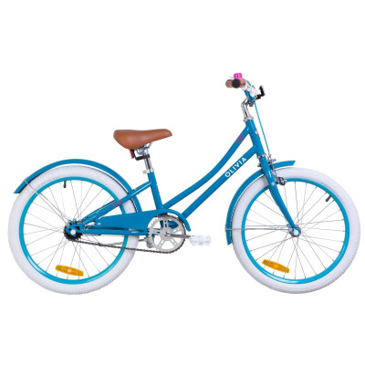Велосипед 20" Dorozhnik OLIVIA 14G St с крылом St 2019 (бирюзовый) 
