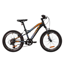 Велосипед AL 20" Formula BLACKWOOD 1.0 AM Vbr 2020 (сірий з блакитним і помаранчевим)